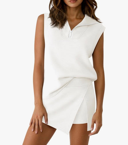 Fisoew Women's 2 Piece Skirt Sets