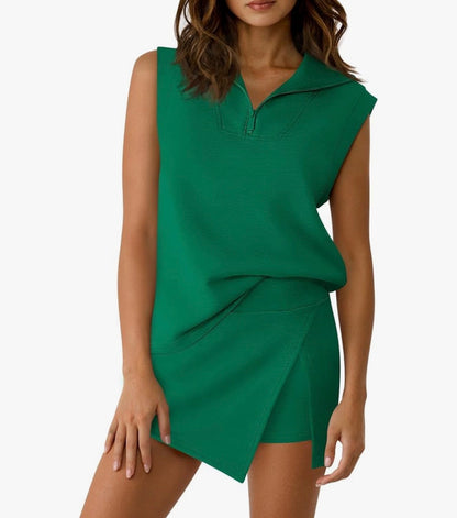 Fisoew Women's 2 Piece Skirt Sets